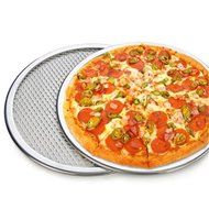 AUCH 3-Pack Commercial Grade Thicken Seamless Rim Aluminum Mesh Pizza Screen Baked Pizza Pan Netting, 6-Inch/9... N4