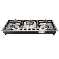 METAWELL 30" Stainless Steel 5 Burner Built-in Stoves NG Gas Hob Cooktops Cooker
