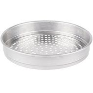American Metalcraft HA5014SP 14" x 2" Super Perforated Heavy Weight Aluminum Straight Sided Pizza Pan N2