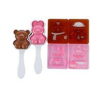 Gracelife Rice Ball Onigiri Mold Mould with Nori Punch Kits Sushi Plates Maker Small Pastry Molds (D-4moldsin) N2