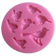 LYNCH All Kinds Of Birds Shapes Soap Mold Silicone Mold Handmade DIY Tools,pink N2