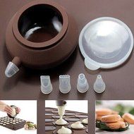 Gaosaili Macaron Silicone Baking Set 1 Decorative Pen with 4 Nozzles