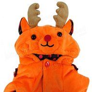 Pink Lizard Winter Cat Dog Coat Christmas Milu Deer Style Jumpsuit Pet Dog Clothes N3