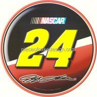 8&quot; Round ~ Jeff Gordon #24 NASCAR Logo ~ Edible Image Cake/Cupcake Topper!!!