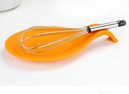 Drhob1pcs Novelty Candy Color Kitchen Tools Heat Resistant Silicone Put A Spoon Mat Insulation Mat Placemat（Color... N3