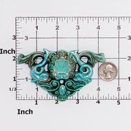 Shell Nautical Filigree Scroll Work Silicone Mold Food Safe Fondant, Gum Paste, Resin, Polymer Clay, Craft, Jewelry... N4