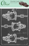 Cybrtrayd C464 Festive Penguin Lolly Life of the Party Chocolate Candy Mold with Exclusive Cybrtrayd Copyrighted...