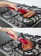 9inch Stainless Steel Utensils Kitchen Tongs Food Clip With Silicone Rubber Tip Bakeware Tools Baking Accessories N2