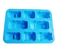 Yunko 8 Cavity CAR Shape Silicone Birthday Holiday Cake Pan Cake Mould for Muffins, Cupcakes, Jello, Desserts,... N3