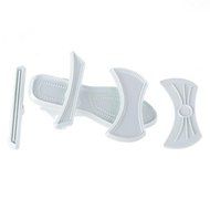 Shopline 9 Pcs Plastic Sandal Fondant Mold, Lady High-Heeled Shoes Fondant Cake Sugar Craft Baking Cutter Mold N4