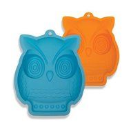 DCI Shape and Bake Owl Cake Mold, Orange/Blue