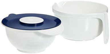 Superline Mixing Bowl with Handle, White, 136 Fl.oz.