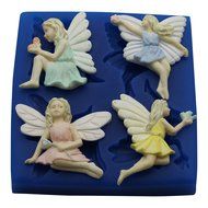 First Impressions Molds FR111 Silicone Mold, Girl Fairy Set