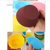 Wispun 5pcs/lot Silicone Muffin Cases Cake Cupcake Liner Baking Mold kitchen unit N3