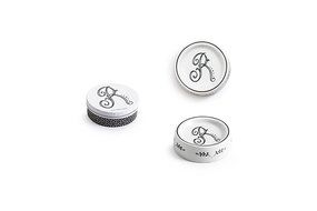 Rosanna Calligraphie Single Dish, Monogrammed R