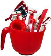 Betty Crocker 8-pc Mixing Set - Spatula, Double Spatula, Basting Brush, Scissors, Measuring Spoons, Measuring... N2