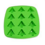 GHMZ Kitchen Silicone Christmas Candy Molds Tree Shaped 12 Cavity,Green