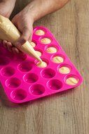 24 Cup, Non Stick, Premium Silicone Mold. Mini Muffin &amp; Mini Cupcake Pan/Silicone Baking Mold/Mini Baking Cups N7