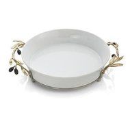 Michael Aram Olive Branch Gold Pie Plate