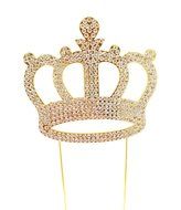 Luxury Silver Crown Cake Topper For Anniversary, Birthday Party &amp; Wedding. Shine &amp; Sparkles. BEST OFFER ON AMAZON. N8