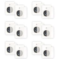 Blue Octave BDW52 In Wall Speakers 2 Way Home Theater Surround Sound 6 Pair Pack