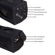 SinoPro Waterproof Dustproof and Shockproof Bluetooth 4.0 NFC Speaker with 3600mAh Battery Power Bank for Shower... N9
