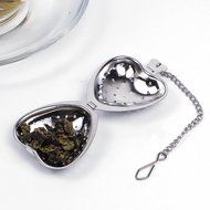 1x Stainless Steel Loose Leaf Tea Strainer Herbal Infuser Spice Strainer Mesh Filter Ball with Handle or Hook... N4