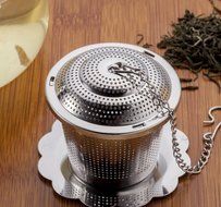 Fu Store Loose Leaf Tea Infuser (Set of 2) with Cup Brush and Drip Trays - Ultra Fine Stainless Steel Strainer... N4