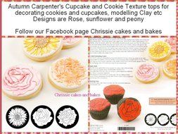 Autumn Carpenter Designs Cupcake Top Impression Mat Set - Floral