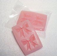 Silicone Mold Two Bows in a One Piece Soft Mold