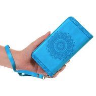 iPhone 6S Plus Case,iPhone 6 Plus Case (4.7") - Wallet Embossed Totem Flower Design Folio PU Leather with Stand... N30