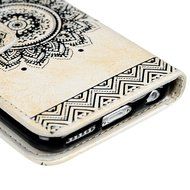 iPhone 6S Plus Case,iPhone 6 Plus Case (4.7") - Wallet Embossed Totem Flower Design Folio PU Leather with Stand... N32