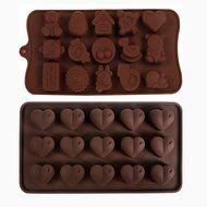 Silicone Molds - Cake Baking Mold - Candy Molds - Chocolate Molds - Popsicle Molds Heart and Bear House BOWS -...