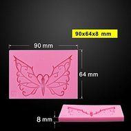 Y&amp;XL&amp;H Large Butterfly Silicone Mold for Soap ,Silicone Lace Mold,Fondant Baking Molds,Cake Decorating Tools