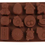 Silicone Molds - Cake Baking Mold - Candy Molds - Chocolate Molds - Popsicle Molds Heart and Bear House BOWS -... N5