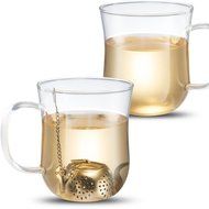Accmor Tea Infuser - Stainless Steel Loose Leaf Tea Strainer with Chain and Drip Trays - Tea Filters for Rooibos... N5