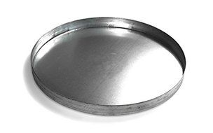 Killarney Metals - 24&quot; x 2&quot; Glavanized Steel Circular Heavy Duty Drip Pan N3