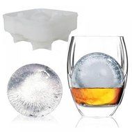 MAXGOODS Popular Silicone Round Ice Balls Freeze Maker Tray Four Large Sphere Molds Cube Mould N7