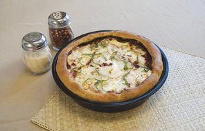 Pizzacraft PC0302 9.75" Round Porcelain-Coated Deep Dish Pizza Pan (Discontinued by Manufacturer) N4