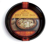 Pizzacraft PC0302 9.75" Round Porcelain-Coated Deep Dish Pizza Pan (Discontinued by Manufacturer) N5