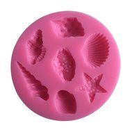 LYNCH Star Fish Shell Sea Foods Shaped Silicone Chocolate Mold Kitchen Accessories,Pink