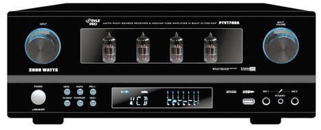 PYLE PTVT790A Rack Mount 2000-Watt AM/FM Multi Source Receiver and Vacuum Tube Amplifier (Discontinued by Manufacturer)