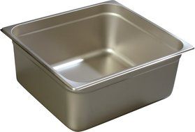 Carlisle 607236 Stainless Steel 18-8 DuraPan Light Gauge 2/3 Size Anti-Jam Food Pan, 14-quart Capacity, 6" x 12.75...