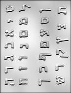 CK Products Hebrew Alphabet Chocolate Mold