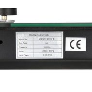 Windmax 30" Black Tempered Glass 2 Burners Built-in Fixed NG / LPG Gas Cooktops with Time Set Function N2