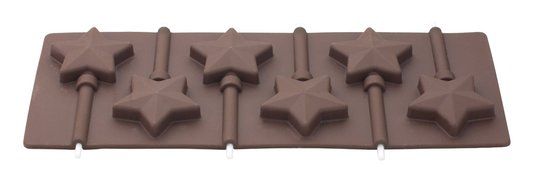 Tala Star Shaped Silicone Lolly Moulds, Brown