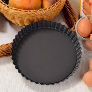 PNBB Non Stick Carbon Steel Split Decision Pie Pan with Removable Base - Set of 3 N7