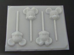 Famous Male Female Mouse Face Hard Candy Lollipop Mold Mickey Minnie