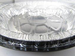 9 Inch Low Dome Plastic Disposable/Reusable Pie Carrier #WJ40 (10) N3