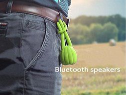 SNEED-Big eye movement waterproof Bluetooth speaker mini multifunction IPX4 , green
